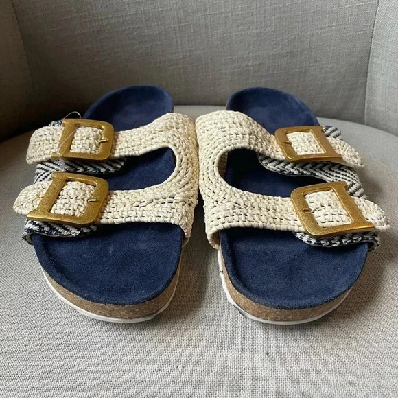 NWOT Anthropologie Double-Strap Sandals Size 38 - Picture 3 of 15